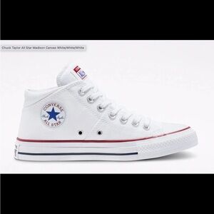 NEW in box Converse Chuck Taylor All Star Madison mid Sneaker Canvas White sz11